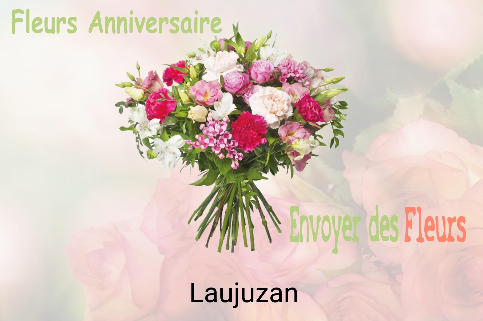 Bouquet de fleurs d’anniversaire livré à Laujuzan